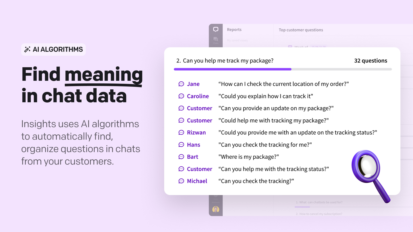 Find meaning in chat data