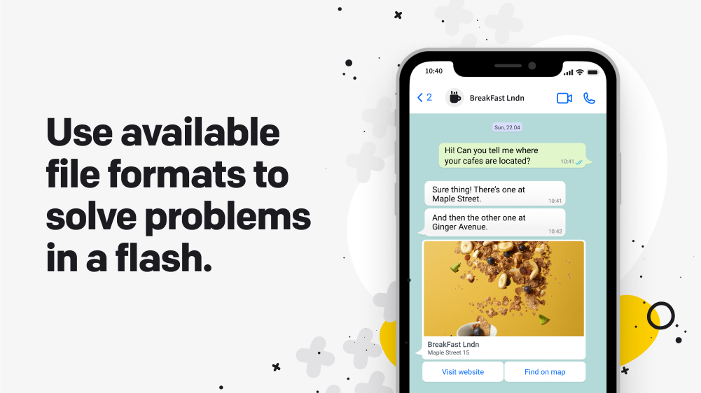 Support for the most popular file formats