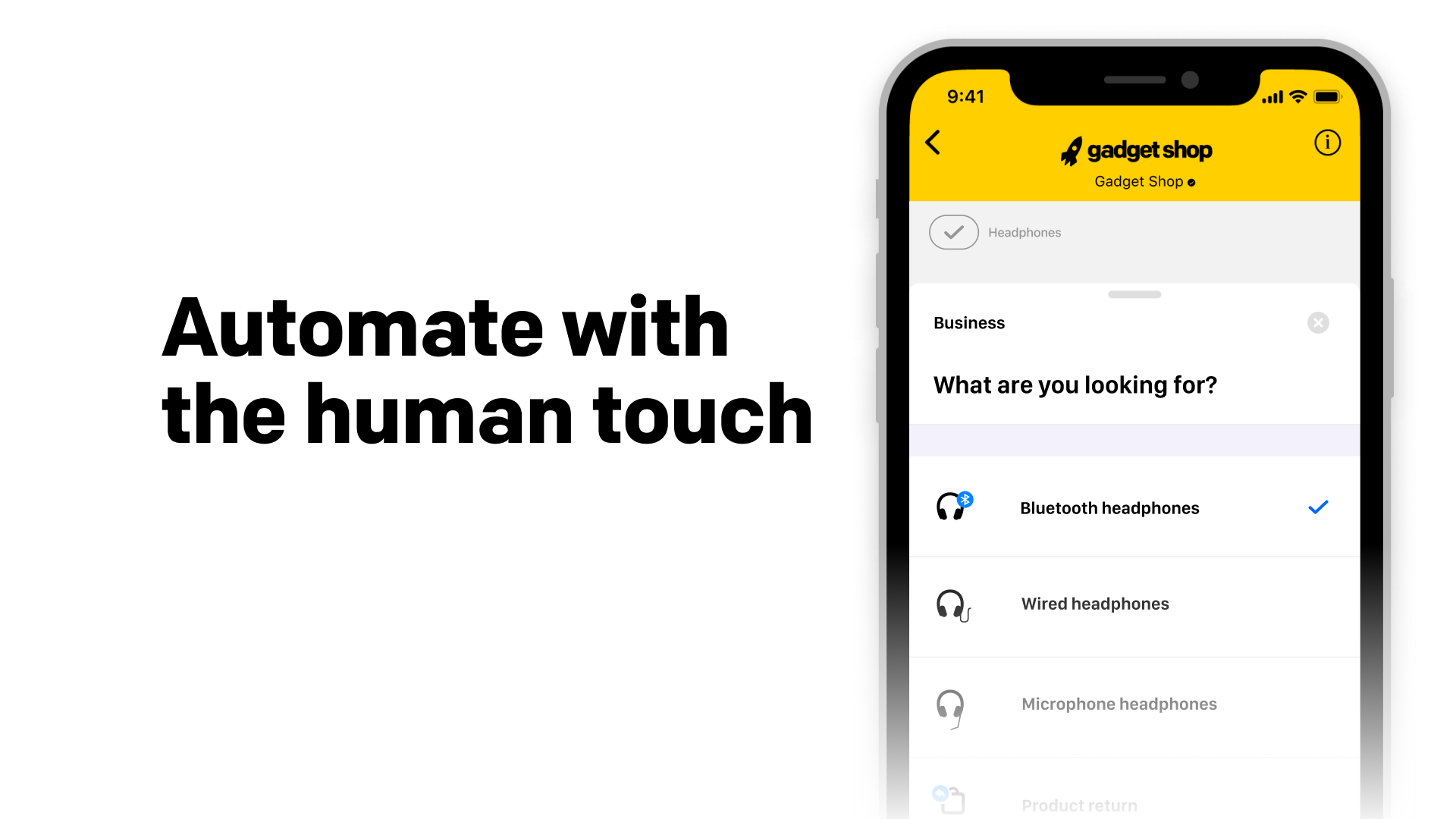 Automate routine requests with the human touch