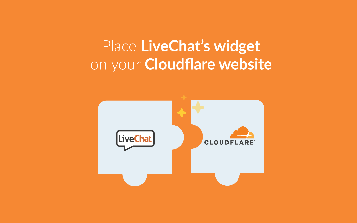 LiveChat's integration for Cloudflare