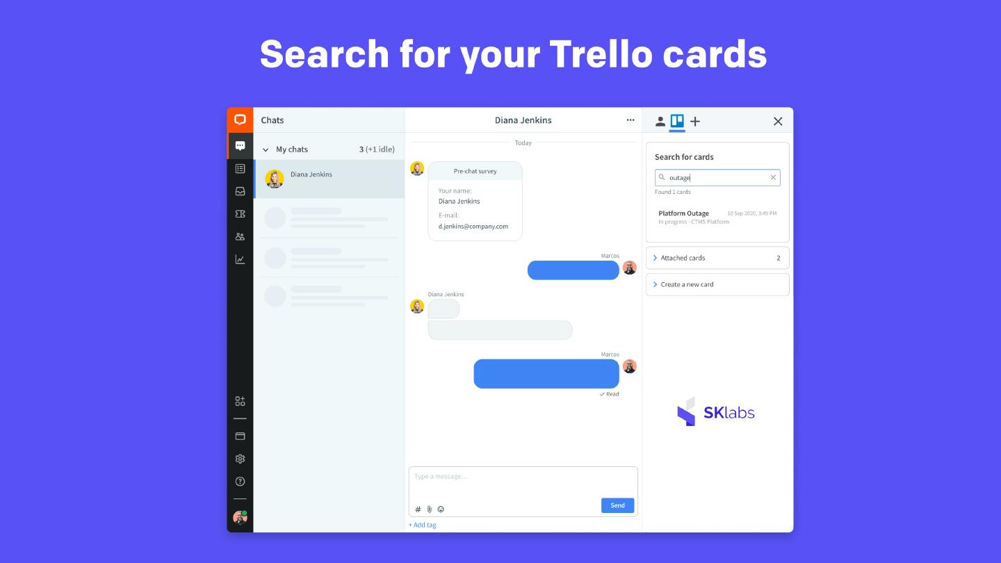 Search for your Trello cards