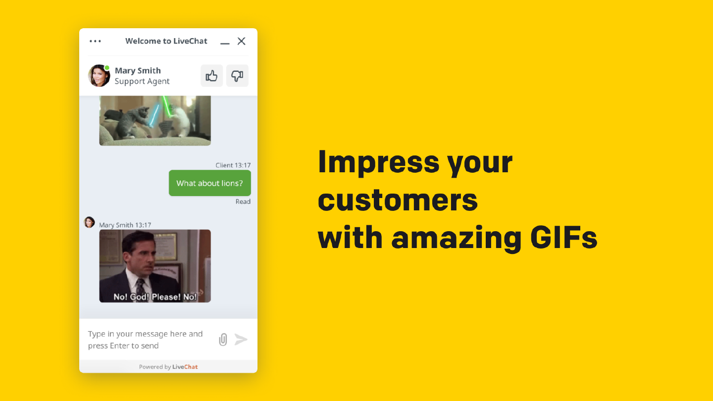 Impress your customers with amazing GIFs