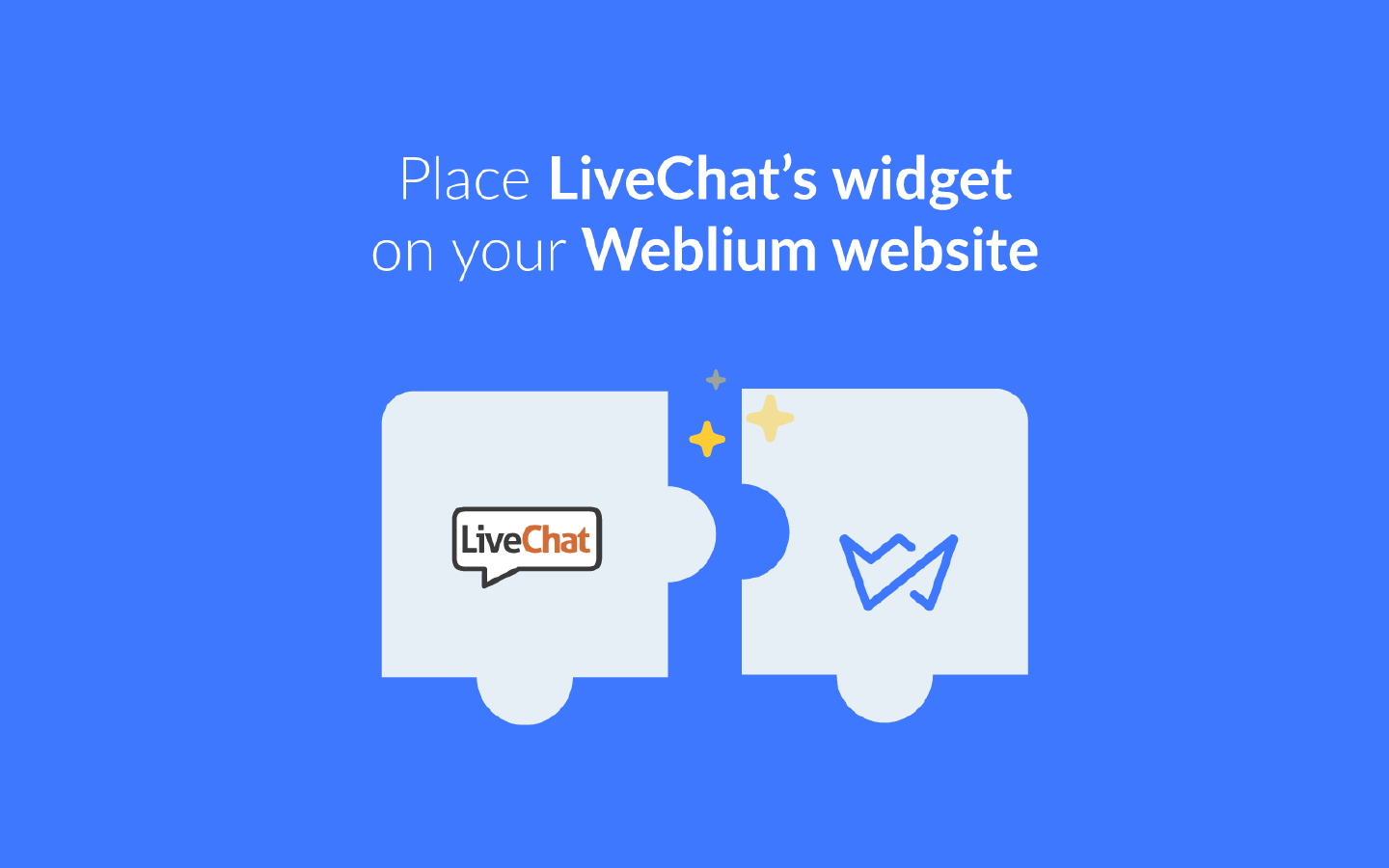 Add live chat to Weblium