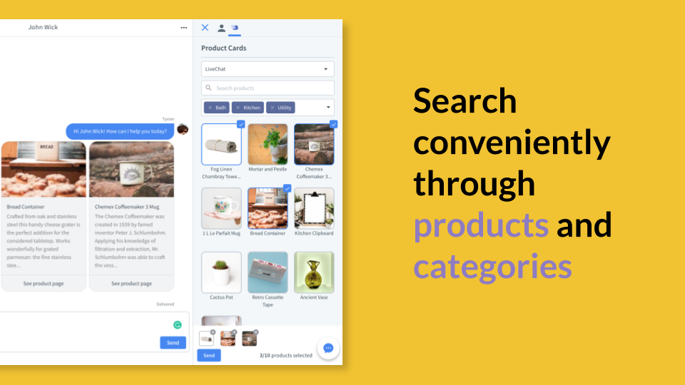 Easy search through products