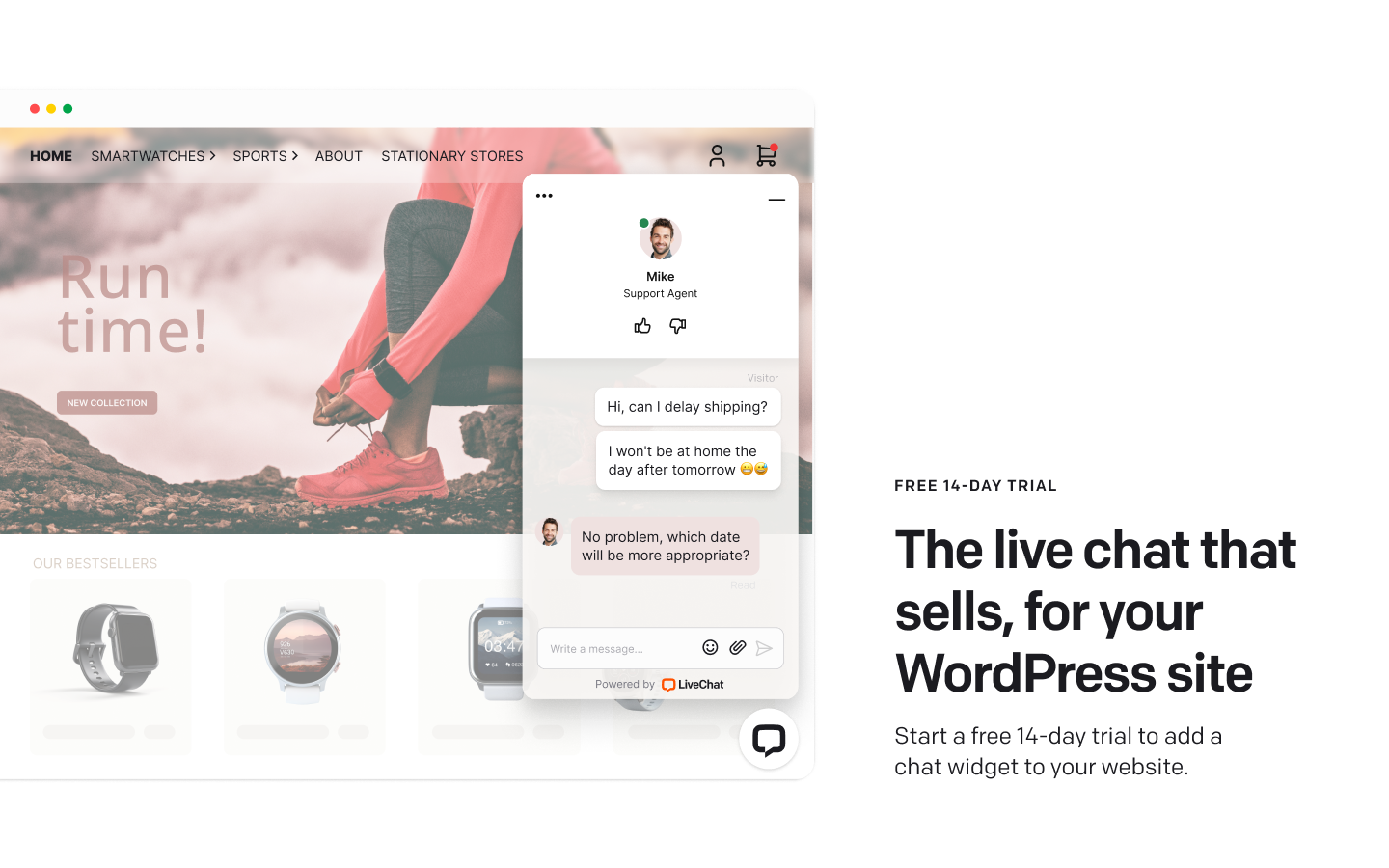 Live chat for WordPress