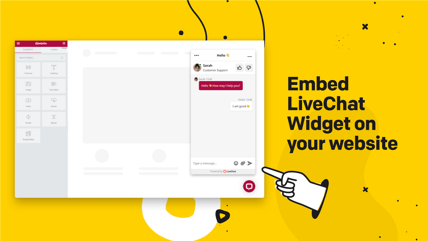 Embed LiveChat widget