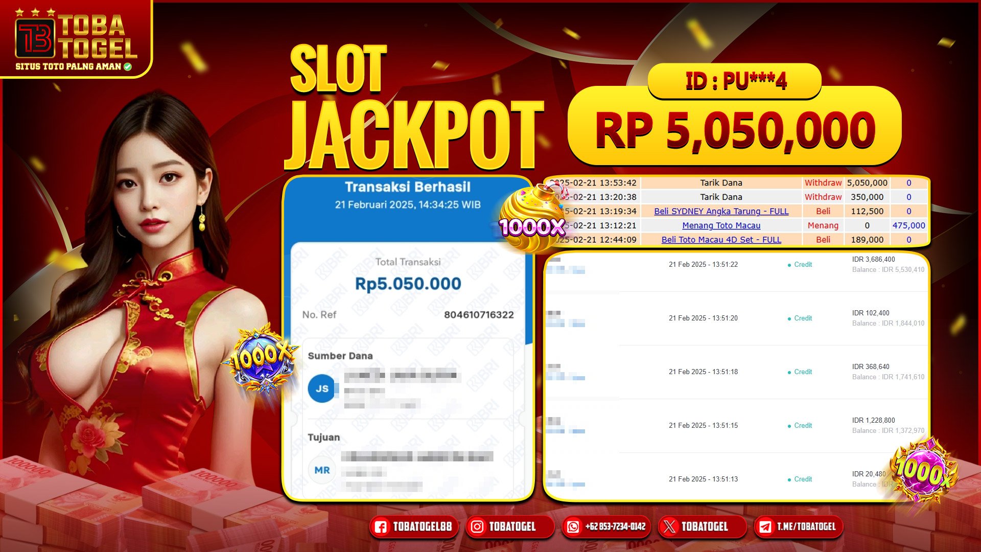 TOBATOGEL - JACKPOT SLOT PG SOFT 5 JUTA LUNAS ✅