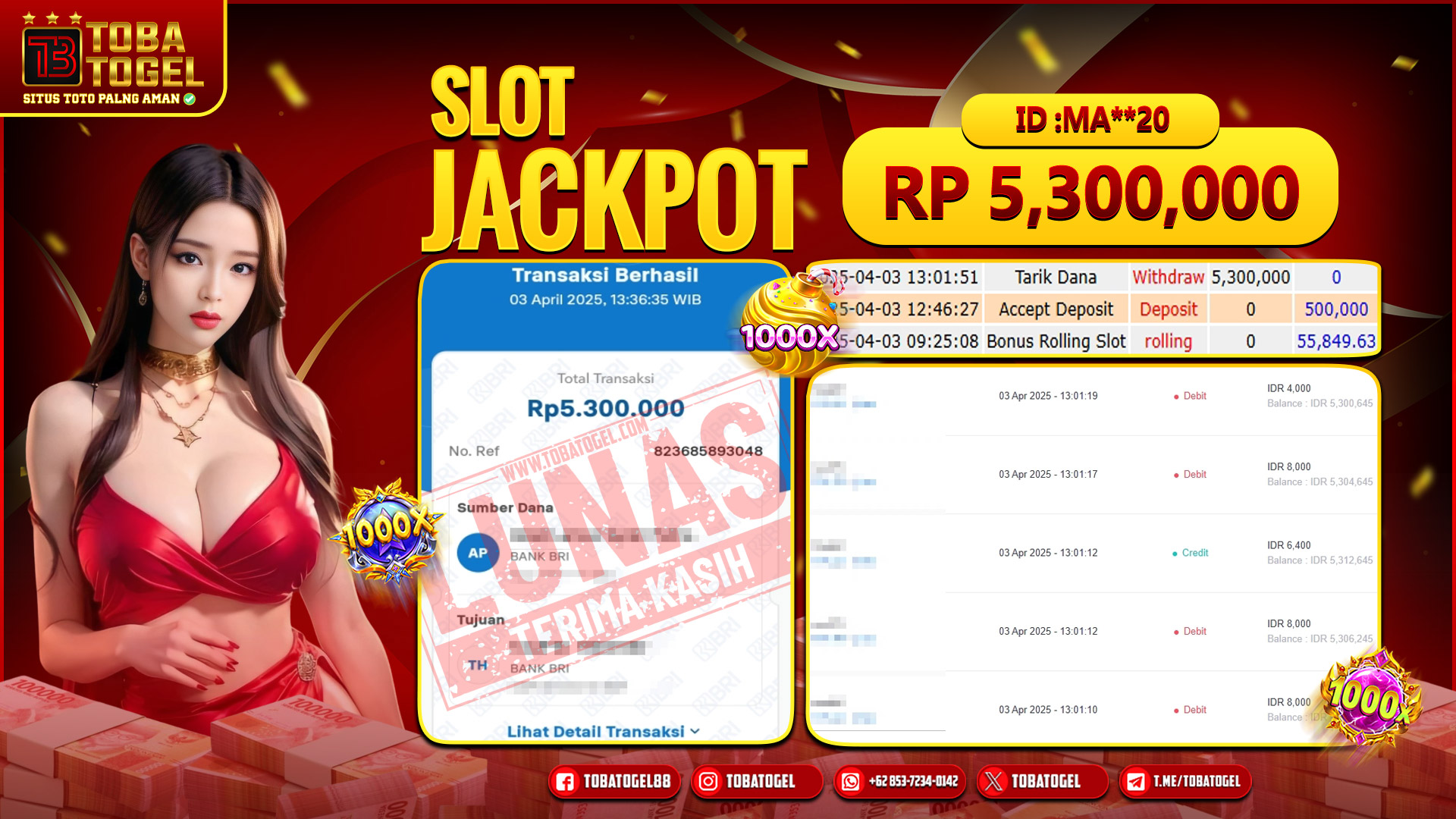 TOBATOGEL - JACKPOT SLOT PG SOFT 5,3 JUTA LUNAS ✅