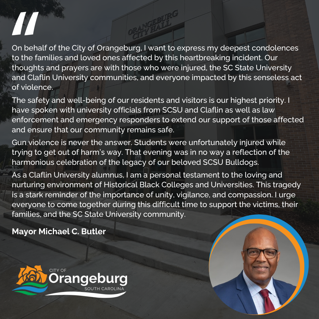 SCSU Homecoming Statement from Mayor Butler_Orangeburg.png
